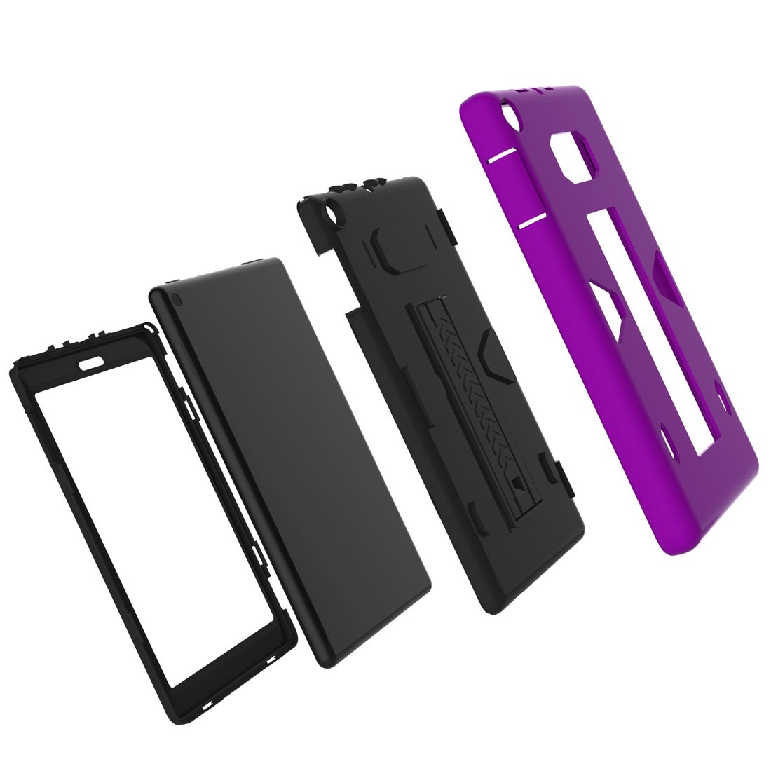 PC+Silicone Shockproof Protective Back Cover