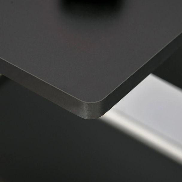 HOMCOM Industrial Computer Desk with Monitor Shelf and Storage Black