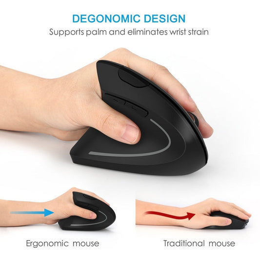 Souris verticale ergonomique sans fil 2,4 G