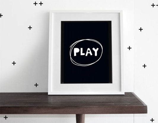 Play More - Modern Wall Art -