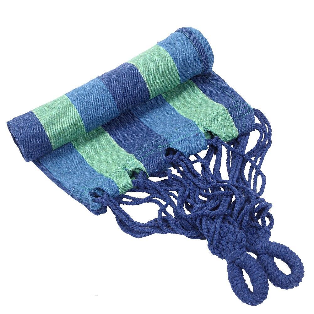 1pc Portable Blue and green stripes Hammock Outdoor