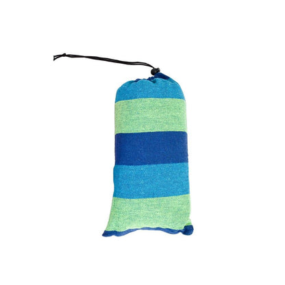 1pc Portable Blue and green stripes Hammock Outdoor