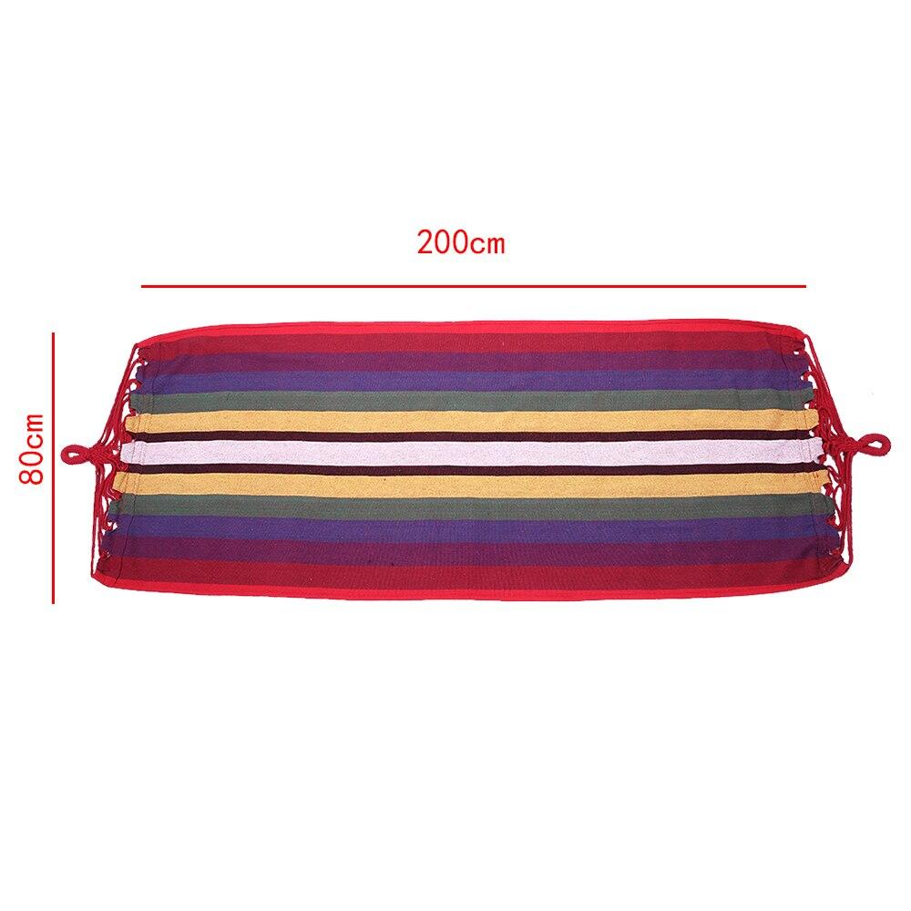 1pc Portable Red Strip Hammock Outdoor